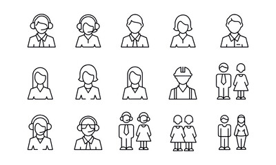 User profile icons vector design 