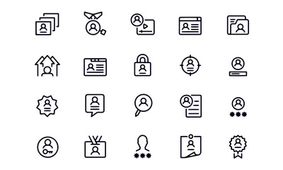 User profile icons vector design 