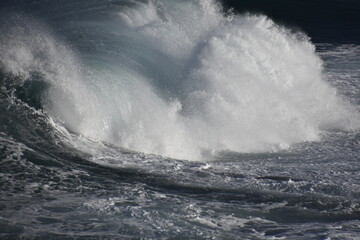 the sea seen from the cliffs