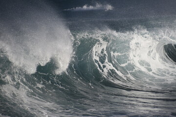 the sea seen from the cliffs