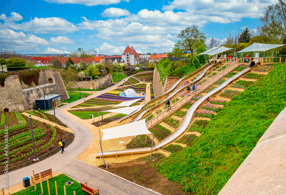 Wall mural Bundesgartenschau 2021 in Erfurt.