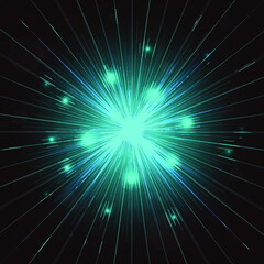 Obraz premium Explosion in space