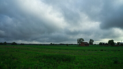 Fototapeta premium house in the field