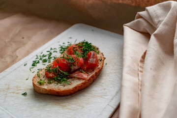 bruschetta with tomato
