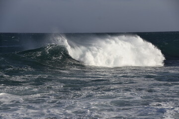 the sea shows its power