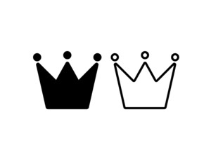 crown icon on white background - crown icon trendy and modern medal symbol for logo, web, app, UI. Ranking, popularity, customer satisfaction, competition concept