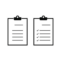 Clipboard Vector  Icons. Contains such Icons as Contact, Checklist, Petition and more. on blank background. eps10