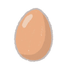 赤卵　卵　イラスト　手描き　クレパス
