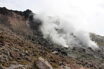 那須の茶臼岳、朝日岳、三本槍岳の縦走登山