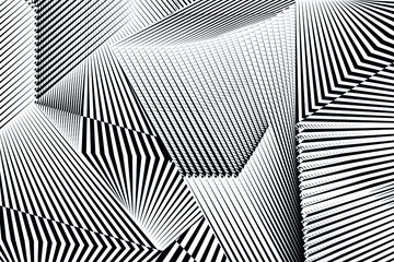 Halftone lines background, geometric dynamic pattern, vector modern design texture.
