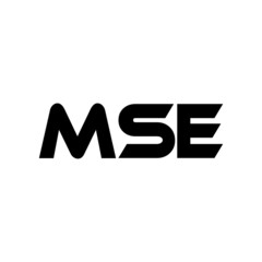 MSE letter logo design with white background in illustrator, vector logo modern alphabet font overlap style. calligraphy designs for logo, Poster, Invitation, etc.
