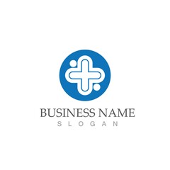 Fototapeta premium health medical logo design