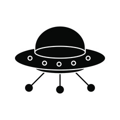 The icon of UFO. Simple flat icon illustration, vector of UFO for a website or mobile application color editable