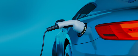 Fototapeta Charger for electric cars obraz