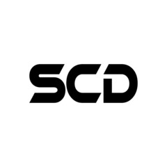 SCD letter logo design with white background in illustrator, vector logo modern alphabet font overlap style. calligraphy designs for logo, Poster, Invitation, etc.