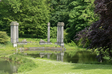 Belgium, Brussels, pond of the ruins