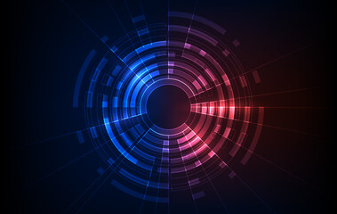 abstract circle sci fi futuristic technology innovation concept background © Panuwat