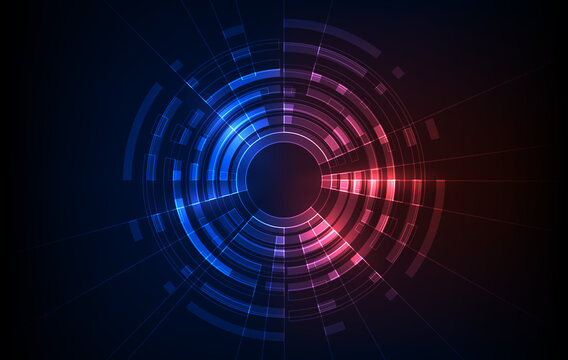 abstract circle sci fi futuristic technology innovation concept background