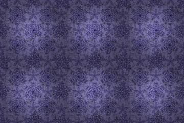 Seamless pattern with interesting doodles on colorfil background. Pano. Raster illustration.