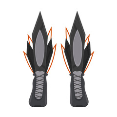 Futuristic superhero boots. Cartoon style. Vector.