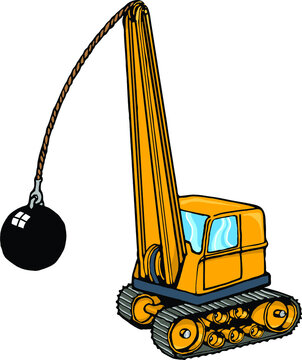 wrecking ball | construction crane | construction equipment