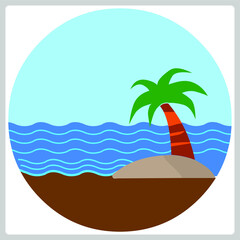 Fototapeta na wymiar Vector illustration for Beach EPS10