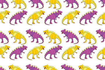 Obraz premium pattern with interesting doodles on colorfil background. Pano. Raster illustration.