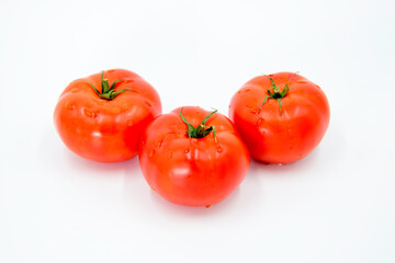 Three very delicious red tomatoes