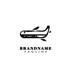 airplane logo cartoon icon design template vector illustration