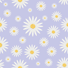 pattern with flowers of daisy