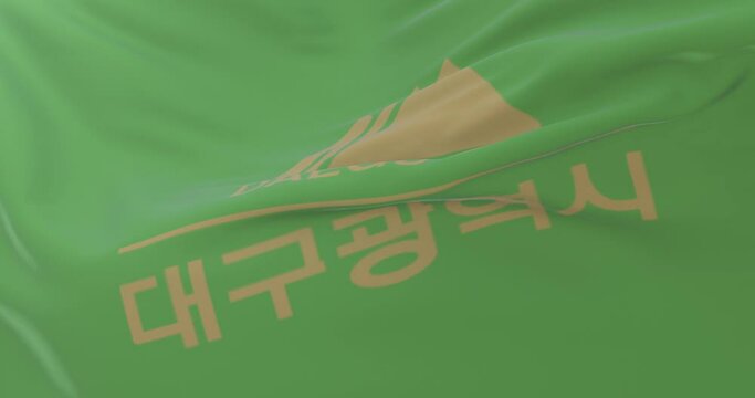Daegu Flag, city of South Korea, Loop