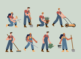eight gardeners characters