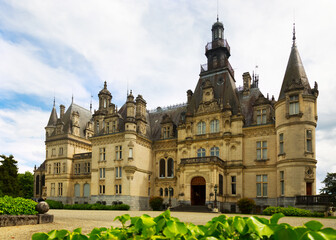 Fototapeta premium View of Castle of Valmirand constructed from 1893 in Renaissance style