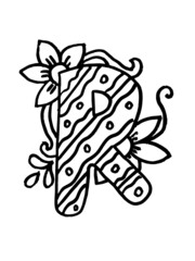 black and white R COLORING PAGE,R TATTOO DESIGN FLOWER COLORING PAGE,ALPHABET COLORING PAGE