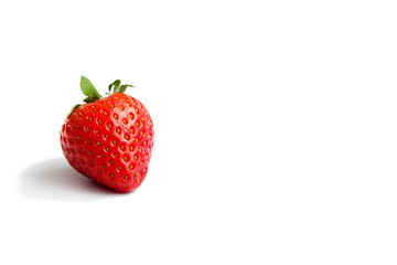 Fresh strawberry on white background