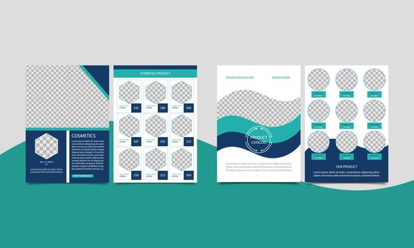 simple modern professional business catalogue design template. Leaflet cover presentation. Catalogue with abstract background. Modern publication poster magazine, flyer, layout, template.