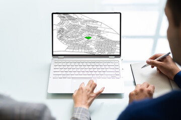 Cadastre City Building Survey Map