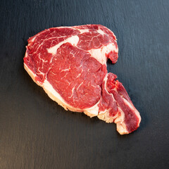 Meat with black background