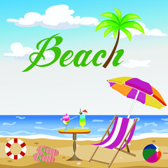 summer beach background