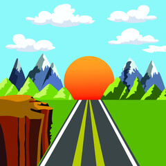 road to the mountains