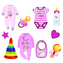 set of baby accessories