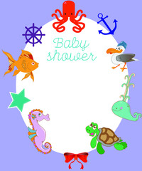 christmas card with a snowman