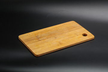 Wooden board for kitchen isolated