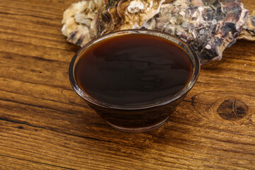 Oyster sauce in the bowl