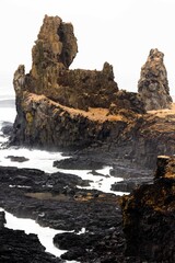Londrangar - pair of rock pinnacles, Iceland - 436388077