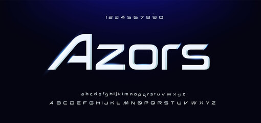 Sport Modern Alphabet Font. Typography urban style fonts for technology, digital, music, movie logo design