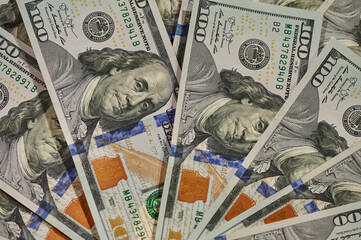 Cash of hundred dollar bills.