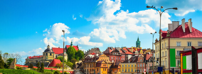 Beatiful panorama of city Lublin, Poland, Europe - obrazy, fototapety, plakaty