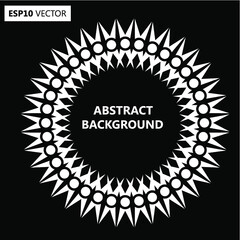 Design spiral backdrop. Abstract monochrome background. No gradient