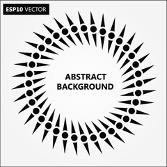 Design spiral backdrop. Abstract monochrome background. No gradient